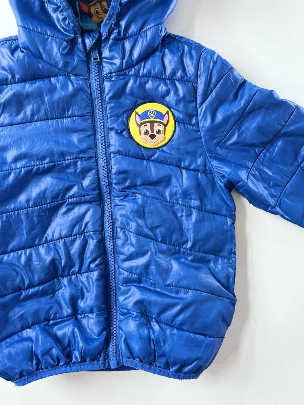 Toddler boy, 3T, blue paw patrol thin puffer zip jacket, Nickelodeon, outerwear